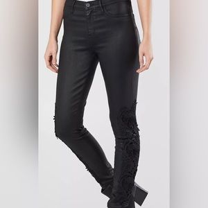 Kendall and Kylie jeans black, flower detail on the leg. never worn with tags